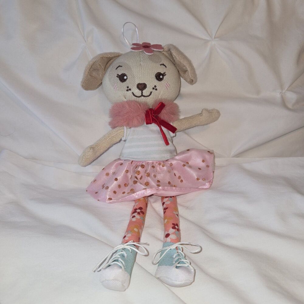 Hopscotch Lane 13-inch Rosy The Puppy Plush Doll Baby’s First Doll Ballet Tutu